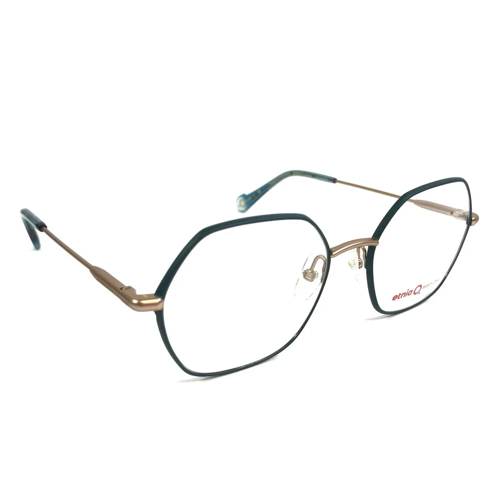 Etnia Barcelona Eyeglasses Frame EXEDRA PGPT Pink Gold Petrol Wire Rim 53-18-140
